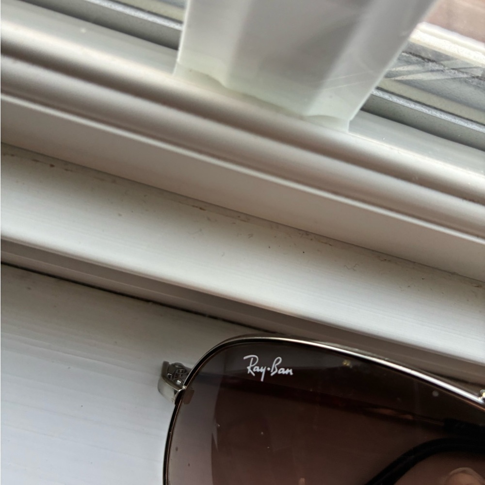 Ray-Ban Black and Silver Aviator Sunglasses - Picture 2 of 3